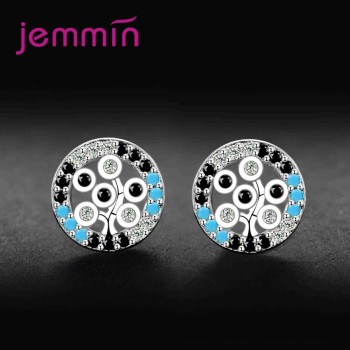 JEMMIN Trendy Stub Earrings 925 Sterling Silver Women Anniversary Appointment Jewelry Gifts Wholesale High Quality Popular