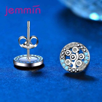 JEMMIN Trendy Stub Earrings 925 Sterling Silver Women Anniversary Appointment Jewelry Gifts Wholesale High Quality Popular