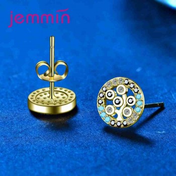JEMMIN Trendy Stub Earrings 925 Sterling Silver Women Anniversary Appointment Jewelry Gifts Wholesale High Quality Popular