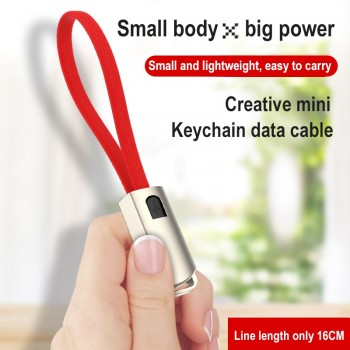 Mini USB Type C Mirco usb Cable Keychain Multi-Function Fast Charging Portable Charging Sync Data Charger for Samsung Xiaomi