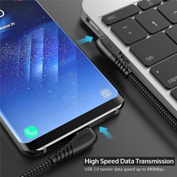TIEGEM 90 degree USB Type C Cable 3A USB-C Cable  Type-C Fast Charging Cord for Nintendo Switch Samsung S8 Oneplus 5 Pixel 2