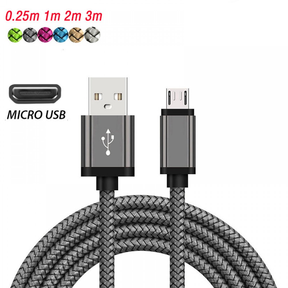 1/2/3 Meter Micro USB Phone Cable Android Charger Cable Kabel Micro USB Charging Wire Cord for Xiaomi Redmi 5 5Plus 6 6A S2