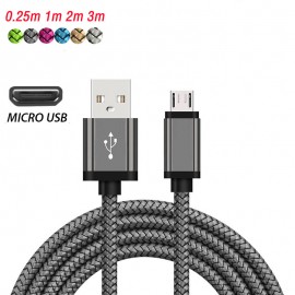 1/2/3 Meter Micro USB Phone Cable Android Charger Cable Kabel Micro USB Charging Wire Cord for Xiaomi Redmi 5 5Plus 6 6A S2