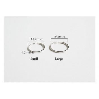 OLOEY Genuine 925 Sterling Silver Open Ring For Women Simple Line Female Adjustable Rings Fine Accessories Jewelry Gift YMR077