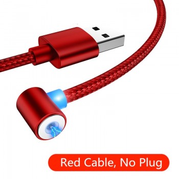 L TYPE Magnetic Charge Cable Micro USB Type C 8 Pin Cable to USB Cord For Mobile Phone 90 Degree Magnet Charger For iPhone X 8 7