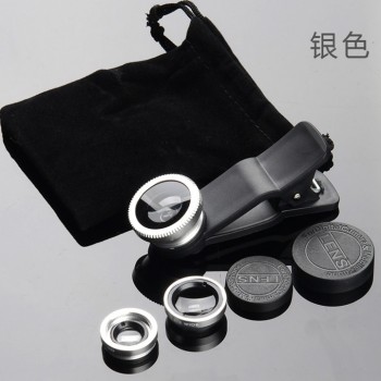 Universal Clip 3 in 1 HD Fish Eye Camera Macro Wide Angle Phone Lens For iPhone 7 8 6 6s Plus X For Samsung S8 S9 Xiaomi Huawei