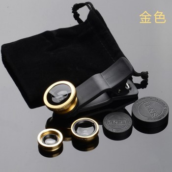 Universal Clip 3 in 1 HD Fish Eye Camera Macro Wide Angle Phone Lens For iPhone 7 8 6 6s Plus X For Samsung S8 S9 Xiaomi Huawei