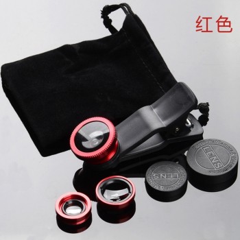 Universal Clip 3 in 1 HD Fish Eye Camera Macro Wide Angle Phone Lens For iPhone 7 8 6 6s Plus X For Samsung S8 S9 Xiaomi Huawei