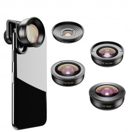 APEXEL 5in1 Mobile Phone Lens Kit Pro Photography HD Fisheye Super Wide Angle Macro Telescope Lens for Samsung iPhone Xs Mate