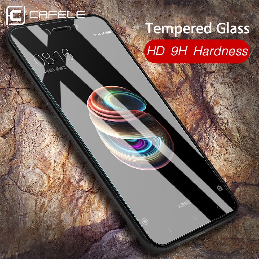 CAFELE Tempered Glass For Xiaomi MI 8 6 5 X A1 6X A2 mix 2 2S 3 Pocophon F1 Redmi Note 4X 5pro Screen Protector Protective Glass
