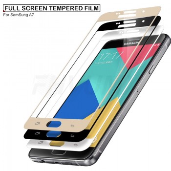 FHVUMX 3D Full Cover Tempered Glass on the for Samsung Galaxy S7 J3 J5 J7 A3 A5 A7 2017 2016 Screen Protector Film 9H Protective