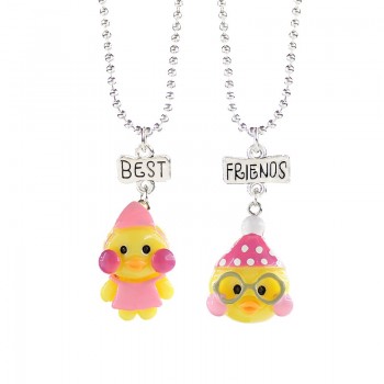 NEW Design 2Pcs/Set Unicorn Pendant Necklaces For Children Boys and girls Best Friends Friendship Necklace Chain Jewelry