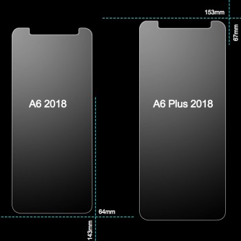 MRELF Tempered Glass for Samsung Galaxy A6 2018 Screen Protector on Phone Protective Glass for Samsung A6 + 2018 Tempered Glass