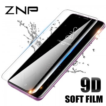 ZNP 9D Curved Soft Film For Samsung Galaxy S8 S9 Screen Protector Note 9 8 S7 Edge Not Glass For Samsung S9 Plus Protection Film