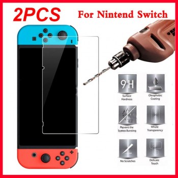 2PCS Tempered Glass For Nintend Switch Screen Protector 9H Ultra-thin Explosion-proof Protective film For Nintend Switch Glass