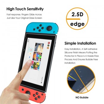 2PCS Tempered Glass For Nintend Switch Screen Protector 9H Ultra-thin Explosion-proof Protective film For Nintend Switch Glass