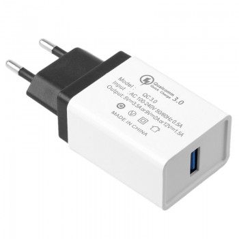 EU USB Charger Quick Charge 3.0 Fast Charger QC3.0 QC2.0 18W Portable Wall USB Power Adapter Charging for iPhone xiaomi samsung