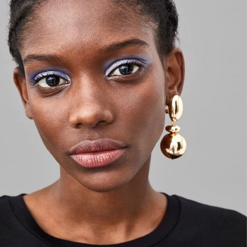 Dvacaman ZA Earrings Women Wedding Crystal Statement Earrings Bohemian Metal Dangle Drop Earrings Party Jewelry Gifts Wholesale