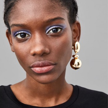 Dvacaman ZA Earrings Women Wedding Crystal Statement Earrings Bohemian Metal Dangle Drop Earrings Party Jewelry Gifts Wholesale