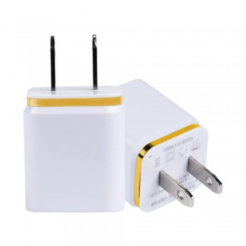 Dual USB Cell Mobile Phone Charger 5V2.1A/1A EU US Plug Wall Power Adapter for ipad iPhone Samsung HTC Cell Phones 2Ports