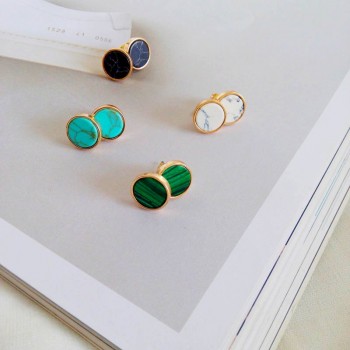 and the United States women jewelry minimalist restoring ancient ways round natural  earrings earrings geometry