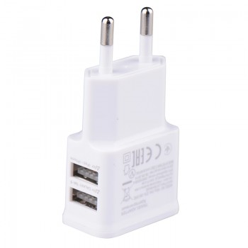 5V 2.0A  Plug Dual Double USB Universal mobile phone charger Wall AC Power Charger Home or Travel For iphone ipad ipod J25
