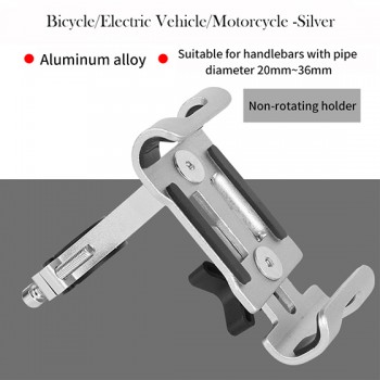 Full Aluminium Alloy Mobile Phone Holder Stands For Bicycle Motorcycle Metal Mountain Bike Road Bike Phone Holder for iphone 6 8