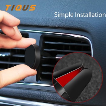 TIQUS Magnetic Car Phone Holder Universal Magnet Air Vent Mount Mobile Cell Phone Car Holder Stand For iPhone Samsung Xiaomi