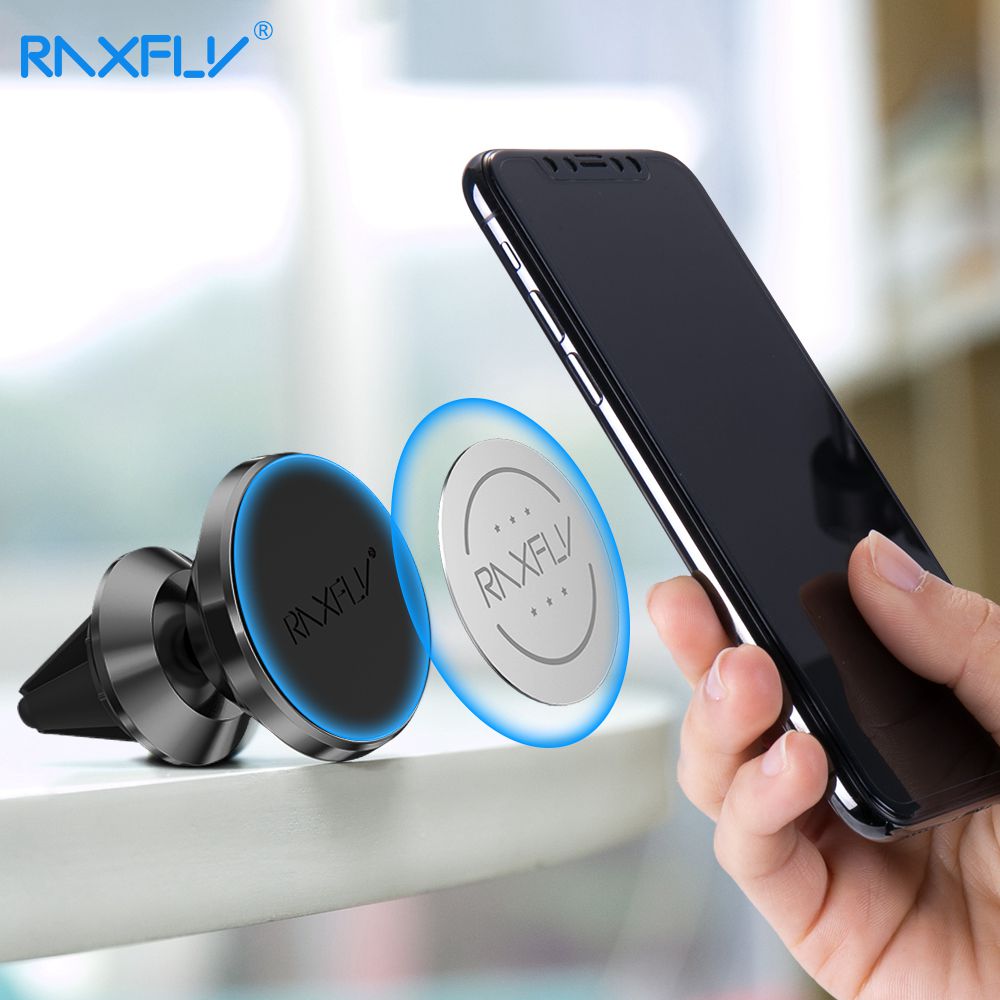 RAXFLY Magnetic Car Phone Holder For Samsung Galaxy S10 Note 9 8 Air Vent Mount Magnet Phone Holder For iPhone XS Max XR XS X 8