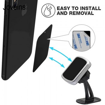 JOVEINS Magnetic Car Phone Holder Dashboard Magnet 360 Ratation Holder Windshield Long Arm Car Mount for iPhone Samsung Huawei