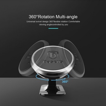 Baseus Magnetic Phone Holder in car Universal Dashboard Magnet Mobile Phone Stand Mount 360 Degree Multi-angle Car Phone Holder