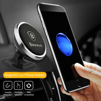 Baseus Magnetic Phone Holder in car Universal Dashboard Magnet Mobile Phone Stand Mount 360 Degree Multi-angle Car Phone Holder