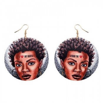 YULUCH 1 Pair Retail Natural African Wooden Earring Handmade African Woman Wooden Earrings Personalized Style For Girls Latest