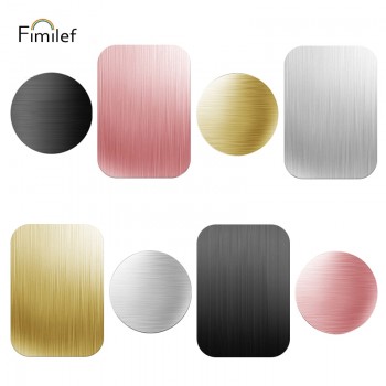 Universal Replacement Metal Plate With Adhesive for Magnetic Car Mount Phone Holder Magnet Stand Roundamp;Square Drawing Iron Sheet