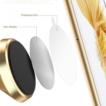 Universal Replacement Metal Plate With Adhesive for Magnetic Car Mount Phone Holder Magnet Stand Roundamp;Square Drawing Iron Sheet