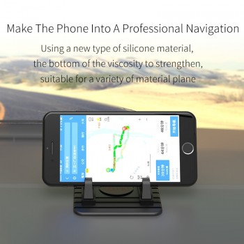 AIFFECT Soft Silicone Car Holder Mobile Phone Holder Stand GPS Anti Slip Mat Desktop Stand Bracket for iPhone 5s 6 7 Samsung