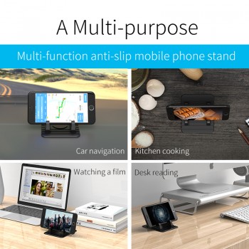 AIFFECT Soft Silicone Car Holder Mobile Phone Holder Stand GPS Anti Slip Mat Desktop Stand Bracket for iPhone 5s 6 7 Samsung