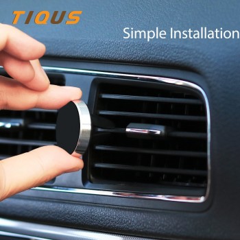TIQUS Phone Car Holder For iPhone X 7 8 6 Magnetic 360 Degree Air Vent Mount Magnet Mobile Universal Car Holder For Samsung S8