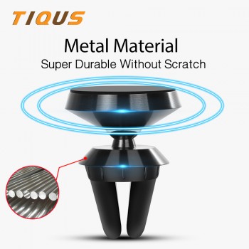 TIQUS Phone Car Holder For iPhone X 7 8 6 Magnetic 360 Degree Air Vent Mount Magnet Mobile Universal Car Holder For Samsung S8