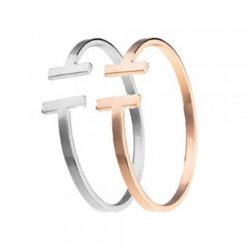 DICAYLUN women stainless steel bangle C cuff bangles silver open bracelet T charms t bracelet
