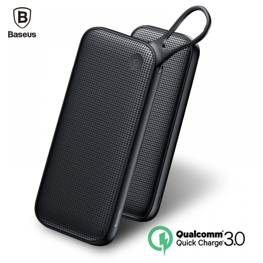Baseus 20000mAh Power bank Quick Charge 3.0 USB Powerbank QC3.0 Fast External Battery Charger Dual USB Type C Portable Charger
