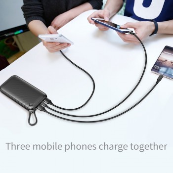 Baseus 20000mAh Power bank Quick Charge 3.0 USB Powerbank QC3.0 Fast External Battery Charger Dual USB Type C Portable Charger