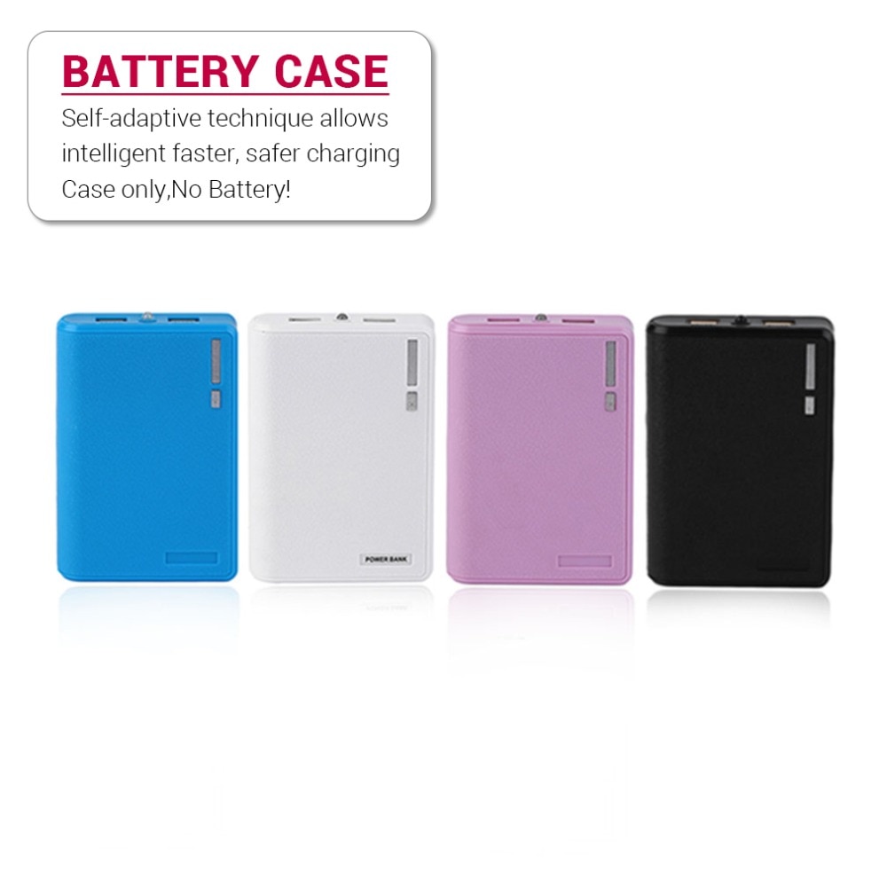 Portable Size 4*18650 Battery External Power Bank Mobile Phone Battery Charger Suitable For iPhone No Battery