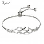 RINHOO Cubic Zirconia Tennis Infinity Friendship Bracelet amp; Bangles For Women Gifts Fashion Wedding Jewelry Pulseras Mujer