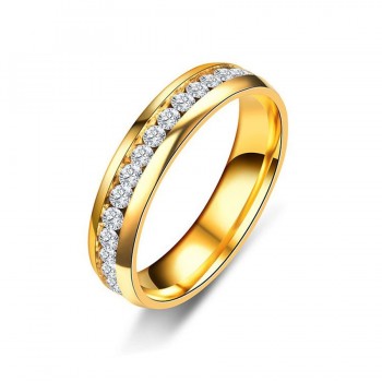 2018 Fashion Jewelry New Slimming Healthy Magnetic Therapy Healthcare Weight Loss Ring Crystal Stainless Steel Rings For Women