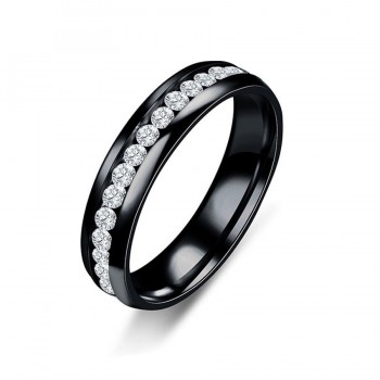 2018 Fashion Jewelry New Slimming Healthy Magnetic Therapy Healthcare Weight Loss Ring Crystal Stainless Steel Rings For Women