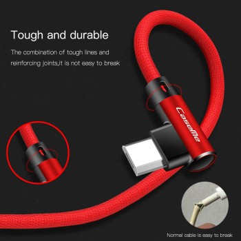 CaseMe Elbow Micro USB Cable High Speed Double Side 90 Degree Cable Fast Charging Date Line for Samsung for Xiaomi Android Phone