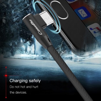 CaseMe Elbow Micro USB Cable High Speed Double Side 90 Degree Cable Fast Charging Date Line for Samsung for Xiaomi Android Phone