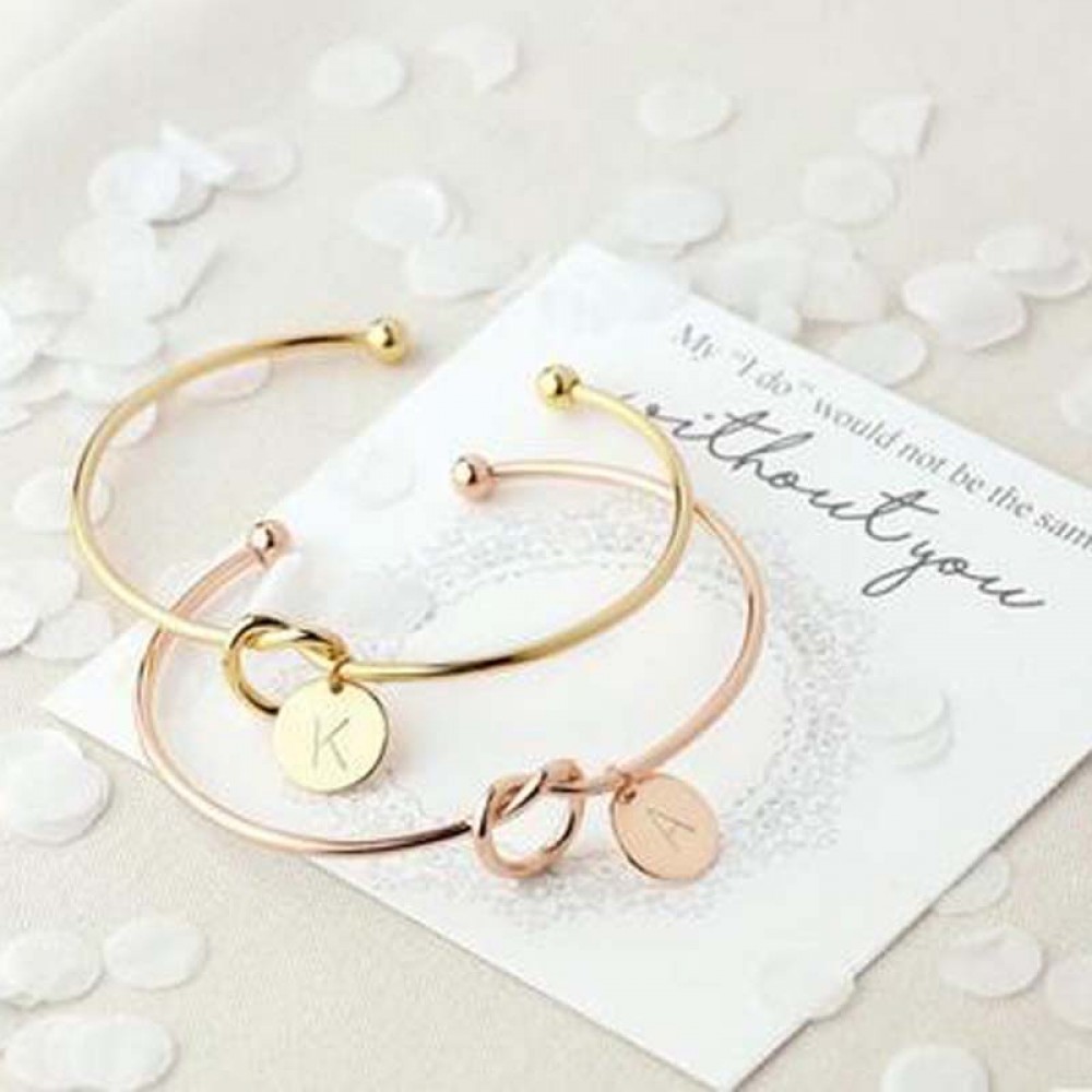 New Fashion women men lovers bracelet Hot Silveramp;Rose Gold Alloy Letter Charm Bracelet Female Personality Jewelry