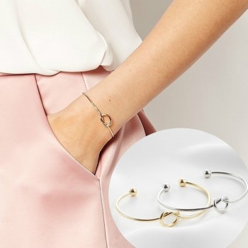 New Fashion women men lovers bracelet Hot Silveramp;Rose Gold Alloy Letter Charm Bracelet Female Personality Jewelry